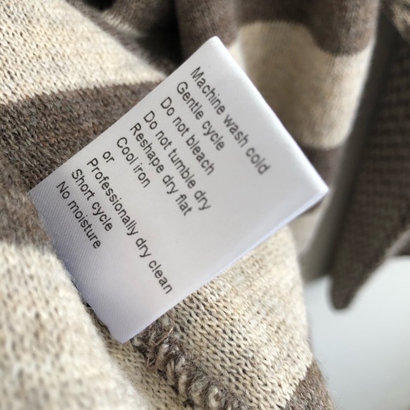 Cocogío Wool-Blend Taupe Cardigan - Picture 5 of 6